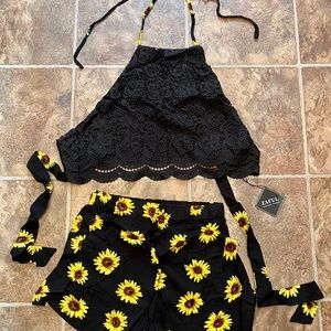 Sunflower Halter 2 Piece Set